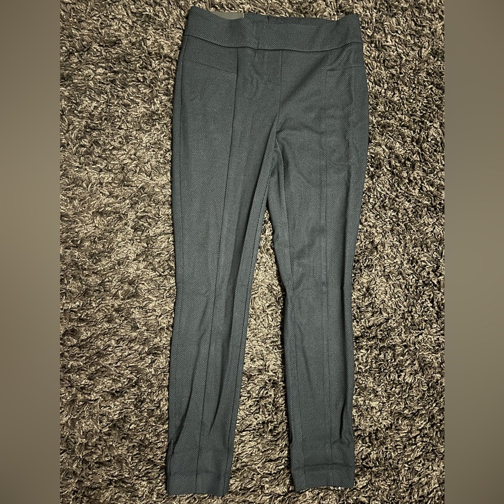 Hilary Radley Dark Gray Straight Leg Trousers